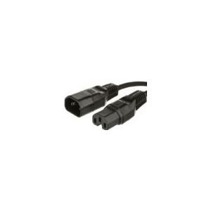 MICROCONNECT Jumper Cable C14 - C15 1.5m zwart,
