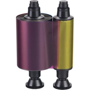 Evolis - YMCKO-K - Etiketteringstape - Veelkleurig - Kleurband voor Printers