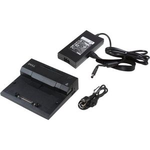 Dell E-Port Simple USB3 130W AC (USB-C, 3 ports), Docking station + USB-hub, Zwart