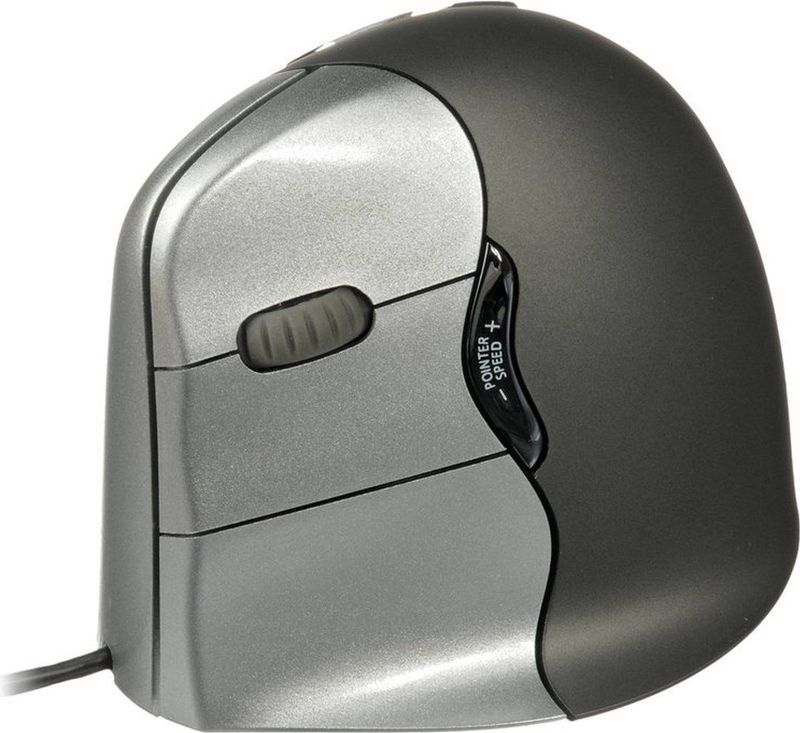Evoluent - Vertical Mouse4 - Muismodel - Zwart - Bedraad