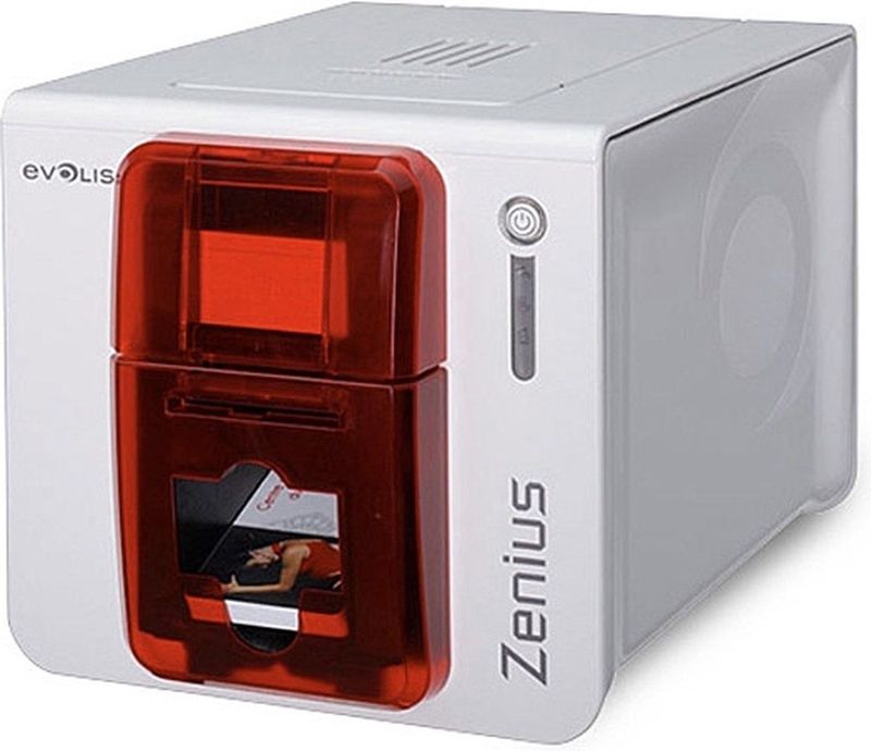 Evolis - Zenius - Labelprinter - Rood - Wit - 300 dpi