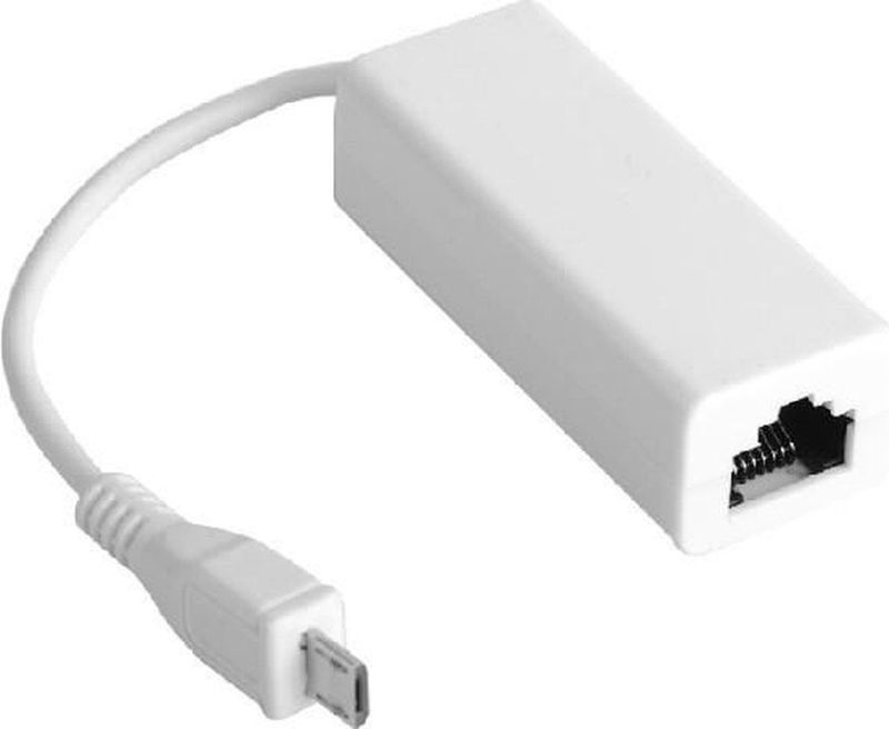 MicroConnect - Netwerkadapter - Wit - Micro USB - RJ45/LAN (1x)