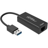 MicroConnect - USB3.0 naar Gigabit Ethernet - Netwerkadapter - Zwart