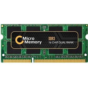 CoreParts 2GB geheugenmodule voor Lenovo (1 x 2GB, 1066 MHz, DDR3 RAM, SO-DIMM), RAM, Groen