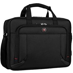 Wenger 600649 PROSPECTUS 16 Inch Laptop Briefcase, Padded Laptop Compartment with iPad/Tablet/eReader Pocket in Black {15 Litre}