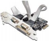MicroConnect - MC-PCIE-MCS1P2S - Adapter - PCI-e x1 - Enkele Poort Parallel - Dubbele Poort Serieel