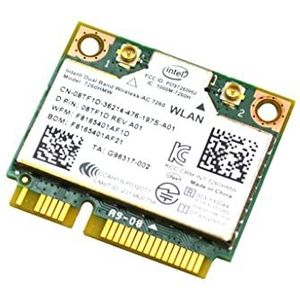 Dell Intel draadloze Dual Band-AC 7260 (Mini PCI Express), Netwerkkaarten