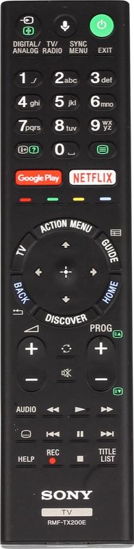 Sony RMF-TX200E afstandsbediening TV Drukknopen