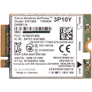 Dell - Wireless 5811E - M.2 Mobile Broadband 4G LTE WWAN Card