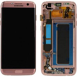 Samsung GH97-18533E Display Roze Goud Kleuren 1pc(s) Mobiele Telefoon Vervanging (Scherm, Galaxy S7 Edge), Onderdelen voor mobiele apparaten, Roze