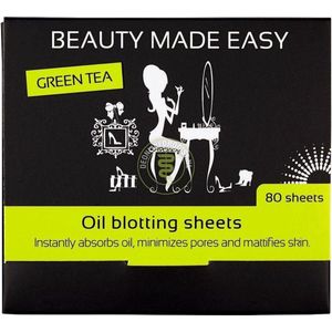 Beauty Made Easy Oil Blotting Sheets Green Tea 80 stuks