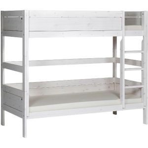 LIFETIME Kidsrooms Stapelbed Luxe Rechte Trap Whitewash