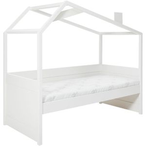 Cool Kids Bedbank Met Hutconstructie Wit 90 x 200 cm