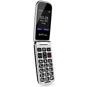 Artfone F20 Senior Flip Phone - 2G, Dual SIM, SOS - Zwart