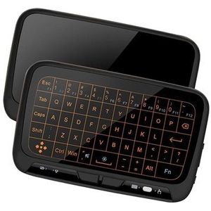 Mini Draadloos Toetsenbord & Touchpad H18+ - 2.4GHz - Zwart