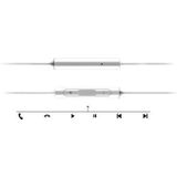 Huawei AM115 In-Ear Headset - Bulk - Wit