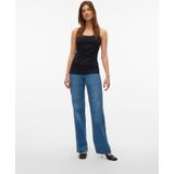 Basic - Tank Top - O-hals - Mouwloos - Kanten Detail - Regular Fit