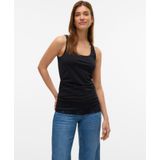 Basic - Tank Top - O-hals - Mouwloos - Kanten Detail - Regular Fit