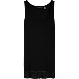 Vero Moda - VMMAXI MY LACE LONG TANK JRS NOOS - Tanktop - Zwart