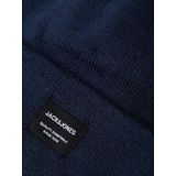 JACK & JONES Heren Jjdna Beanie Noos Gebreide Muts, blauw (Navy Blazer Navy Blazer)., Eén maat