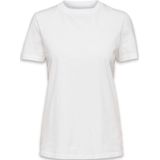 Selected Femme Slfmy Perfect Ss Tee Box Cut B Tops T-shirts - Wit