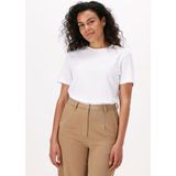 Selected Femme Slfmy Perfect Ss Tee Box Cut B Tops T-shirts - Wit
