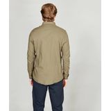 Kronstadt Heren Overhemd Johan Grijsblauw Herringbone Regular Fit