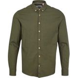 Kronstadt Heren Overhemd Johan Grijsblauw Herringbone Regular Fit