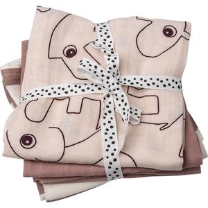 Set van 3 luiers Deer friends DONE BY DEER. Katoen materiaal. Maten één maat. Roze kleur