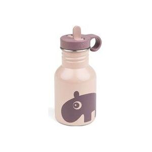 Done by Deer RVS drinkfles ozzo 350 ml - roze