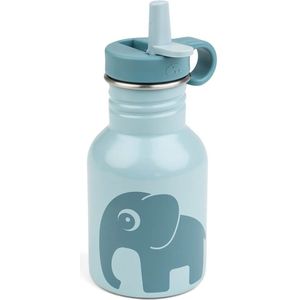 Done by Deer RVS drinkfles elphee 350 ml  - blue