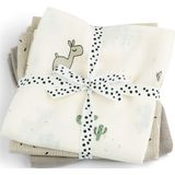 Done by Deer Spuugdoek 3-Pack Lalee - 70x70 cm. - Sand