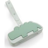 Done by Deer - Croco - Fopspeen Opbergdoosje - Groen - Siliconen - Compact