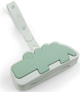 Done by Deer - Croco - Fopspeen Opbergdoosje - Groen - Siliconen - Compact