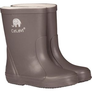 Celavi Kinderen Unisex waterdichte rubberlaarzen, 100% natuurlijk rubber regenlaarzen, Maat: 29, Kleur: Grijs, 1147