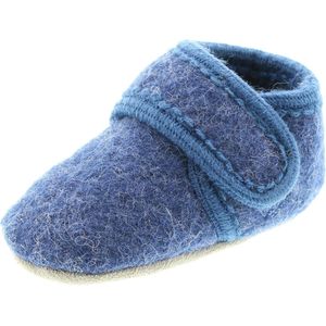 Celavi Baby unisex wollen schoenen, leeftijd 3-9 maanden, maat: 17/18, kleur: blauw, 3953