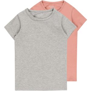 MINYMO T-shirt voor meisjes, meerkleurig (roze/grijs 568), 116 cm