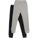 Minymo Joggingbroek Jongens Katoen Grijs/zwart 2-delig Mt