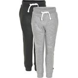 Minymo Joggingbroek Jongens Katoen Grijs/zwart 2-delig Mt