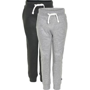 Minymo Joggingbroeken Basic Polykatoen Grijs 2 Stuks