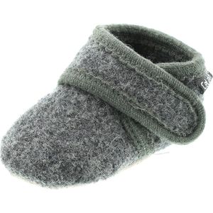 Celavi Baby Unisex wollen schoenen, leeftijd 9-18 maanden, maat: 19/20, kleur: grijs, 3953