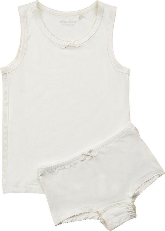 Minymo - Ondergoedset - Wit - 2-delig - Viscose
