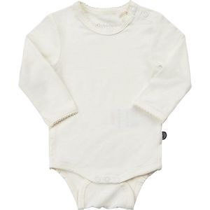 Minymo - Romper Lange Mouw - Ivoorwit - Bamboe Viscose