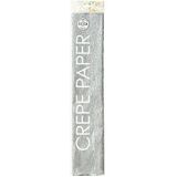Crepe Papier Zilver 50cm 2,5m