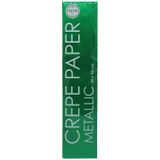Crepe Papier Groen Metallic 50cm 1,5m