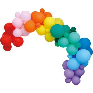 Ballonnenboog Zelf Maken Set Regenboog 4m