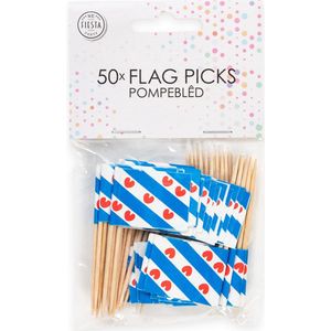 Friesland Cocktailprikkers Pompebled 6cm 50st