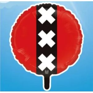 Folieballon Amsterdam 45 cm leeg