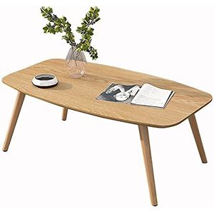 Prachtige massief houten salontafel, woonkamer klein appartement H45CM Japanse stijl bank bijzettafel, vierkante slaapkamer vrijetijdstafel/studeertafel (Kleur: Houtkleur, Maat: 80x50cm)