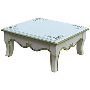 Prachtige salontafel, Europese en Amerikaanse mediterrane stijl lage tafel (46x50x23cm), multifunctionele vrijetijdstafel voor kleine appartementen, zittafel (kleur: C)